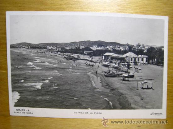 Postales: SITJES - SITGES: LA VIDA EN LA PLAYA - Foto 1