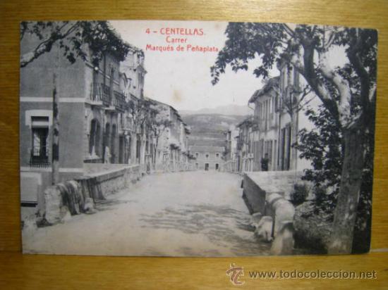 Postales: CENTELLAS: CARRER MARQUES DE PE&Ntilde;APLATA - Foto 1