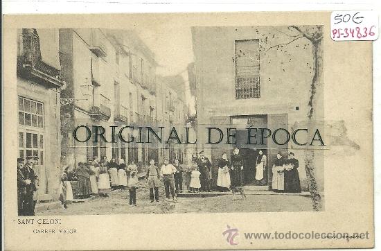 Postcards: (PS-34836)POSTAL DE SANT CELONI-CARRER MAJOR