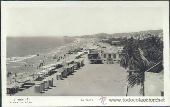 Postales: SITGES (BARCELONA).- LA PLAYA - Foto 1