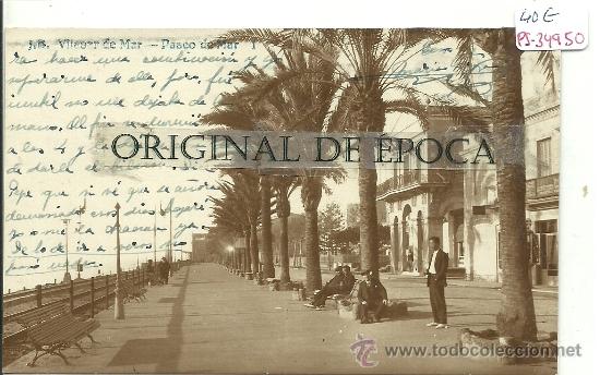 Postcards: (PS-34950)POSTAL FOTOGRAFICA DE VILASAR DE MAR-PASEO DE MAR