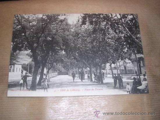 Postcards: 5 .- SEO DE URGEL , PASEO DE TETUAN , EDC. LA MARAVILLA 14X9 CM.
