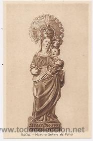 Postales: Postal de la virgen de Bag&aacute;