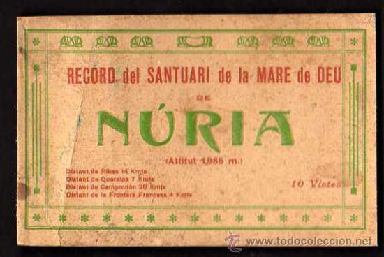 Postales: Portada bloc de postals de Nuria - Foto 1
