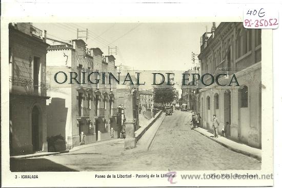 Postcards: (PS-35052)POSTAL FOTOGRAFICA DE IGUALADA-PASSEIG DE LA LIBERTAT