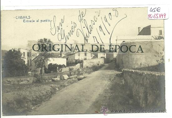 Postcards: (PS-35199)POSTAL FOTOGRAFICA DE CABRILS-ENTRADA AL PUEBLO