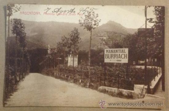Postales: ARGENTONA. AVENIDA LEANDRO JOVER FEIX. THOMAS. - Foto 1