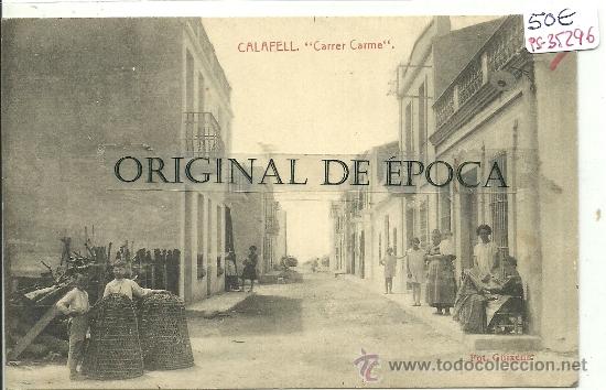 Postkarten: (PS-35296)POSTAL DE CALAFELL-CARRER CARME