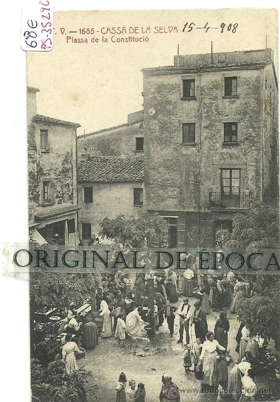 Postkarten: (PS-35290)POSTAL DE CASSA DE LA SELVA-PLASSA DE LA CONSTITUCIO