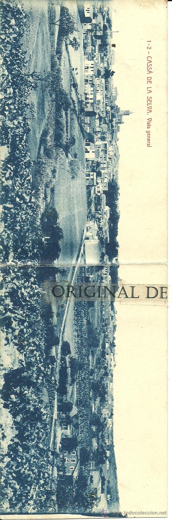 Postkarten: (PS-35288)POSTAL DOBLE DE CASSA DE LA SELVA-VISTA GENERAL