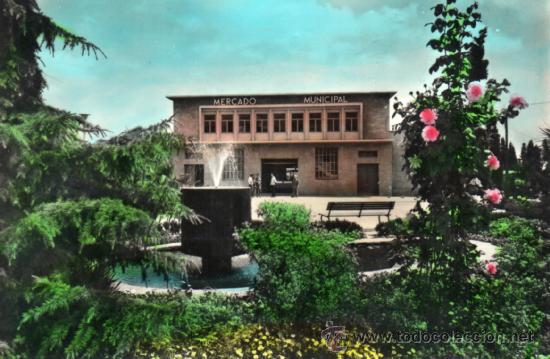 Postales: viladecans. jardines y mercado. zerkowitz - Foto 1