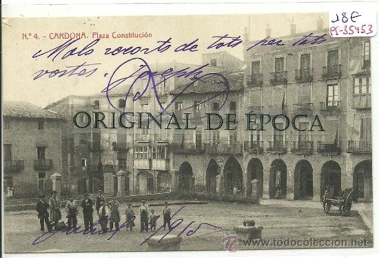 Postcards: (PS-35453)POSTAL DE CARDONA-PLAZA CONSTITUCION