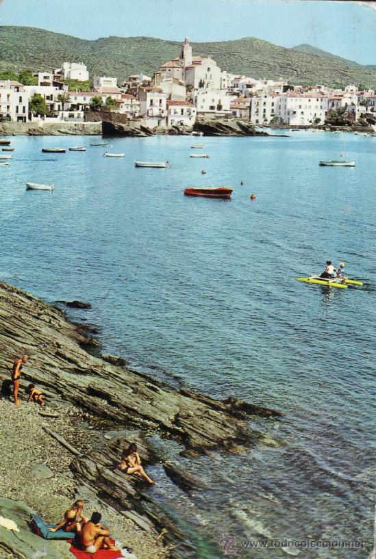 Postales: cadaques - girona gerona-gigantes petreos hundes sus pies en el mar n&ordm; 59 ed ubach -escrita a&ntilde;o 1966