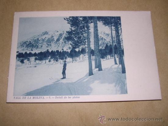 Postcards: VALL DE LA MOLINA .- 7 DETALL DE LES  PISTES CL.F.PENA  14X9 CM.