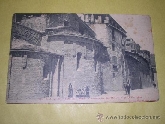 Postcards: 18 - J.A.O.M. SEO DE URGEL ABSIDES DE SAN MIGUEL Y DE LA CATEDRAL 14X9 CM.