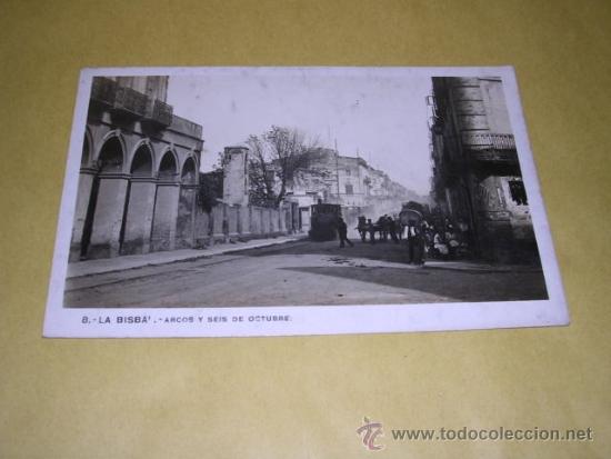 Postcards: 8 -LA BISBAL FERROCARRIL , -ARCOS Y SEIS DE OCTUBRE ,EDC. JOAN BAHI , 14X9 CM.