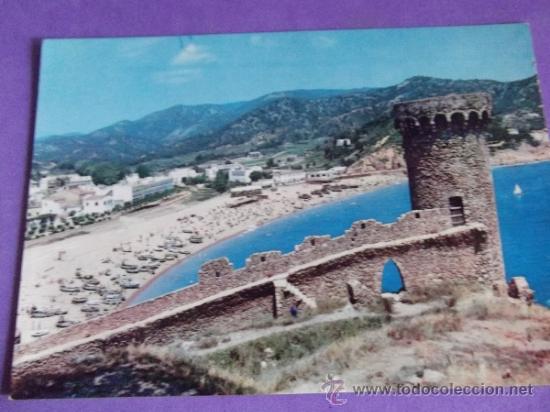 Postkarten: GIRONA-V14-NO ESCRITA-COSTA BRAVA-TOSSA DE MAR-TORRE JOANAS Y PLAYA-N&ordm;1304-DLB.2323-III
