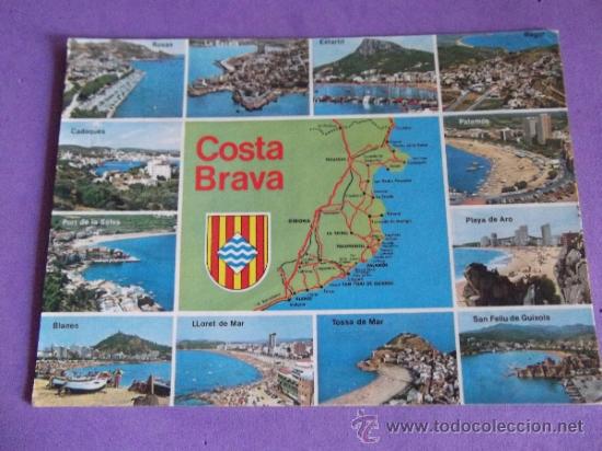 Cartes Postales: GIRONA-V14- ESCRITA-COSTA BRAVA-
