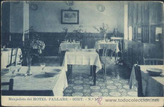 Postales: SORT (L&Eacute;RIDA).- COMEDOR DEL HOTEL PALLARS