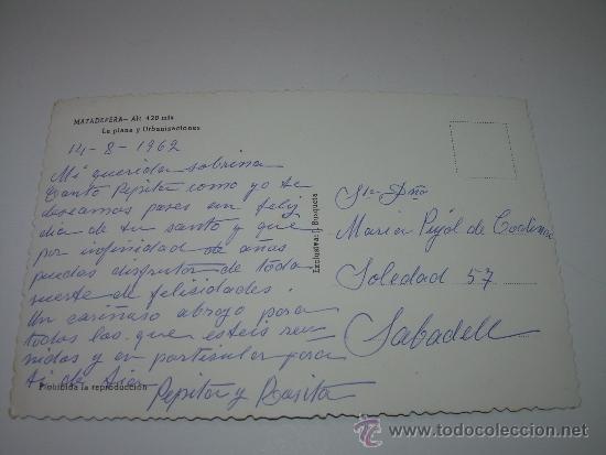 Postales: ANTIGUA POSTA......MATADEPERA - Foto 2