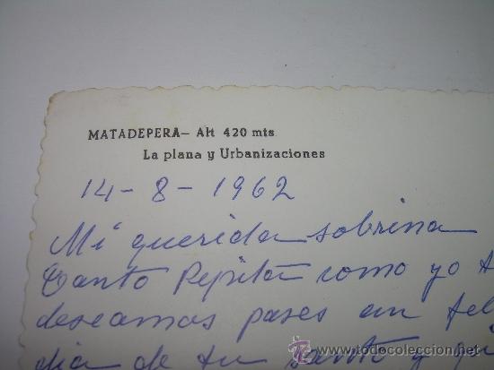 Postales: ANTIGUA POSTA......MATADEPERA - Foto 3