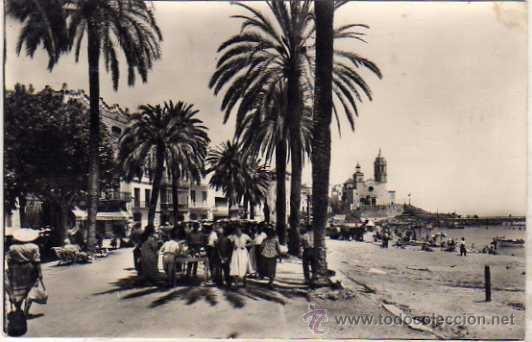 Postales: Sitges 23 Paseo Mar&iacute;timo y la Punta. Zerckowitz. Circulada. - Foto 1