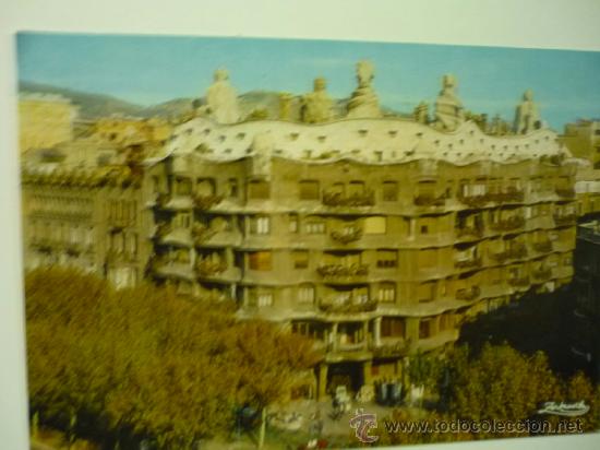 Postales: POSTAL BARCELONA-CASA MILA Y CAMPS--DE GAUDI