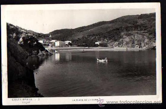 Postales: Bagur. Costa Brava. La playa de la Riera. Circulada - Foto 1