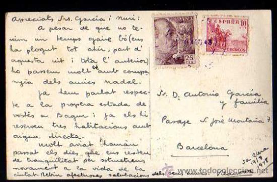 Postales: Bagur. Costa Brava. La playa de la Riera. Circulada - Foto 2