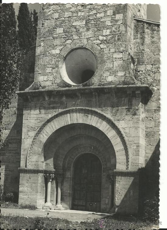 Postales: BA&Ntilde;OLAS / ESGLESIA DE SANTA MARIA DE PORQUERAS / FOTOGRAFIA POSTAL / SIN FRANQUEAR