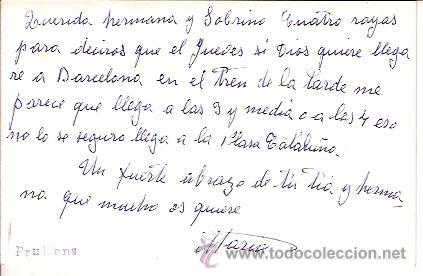 Postales: ANTIGUA POSTAL PRULLANS ESCRITA - Foto 2