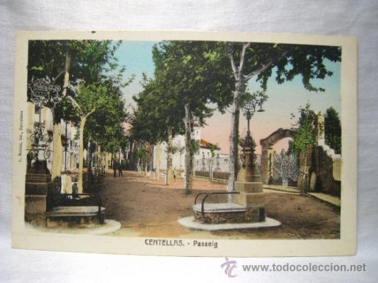 Postales: CENTELLAS: PASSEIG - Foto 1