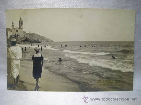 Postales: SITGES: LA PLAYA 25 - Foto 1