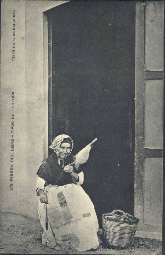 Postcards: RIBERA DEL EBRO.-TIPOS DE TORTOSA