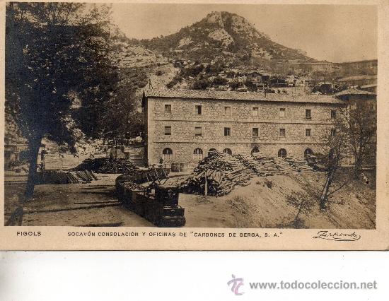 Postales: figols. oficinas carbones berga. zerkowitz - Foto 1