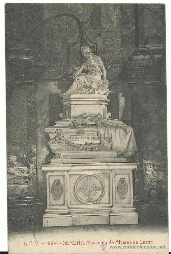 Postales: GERONA.- A.T.V.  N&ordm; 1604 .- MAUSOLEO DE ALVAREZ DE CASTRO