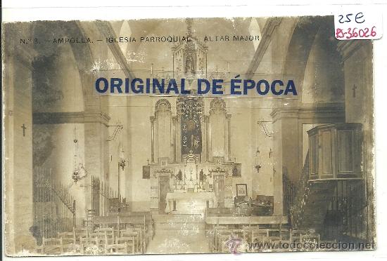 Postcards: (PS-36026)POSTAL FOTOGRAFICA DE AMPOLLA-ALTAR MAJOR