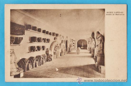 Postales: MONTSERRAT - MUSEU LAPIDARI- N&ordm; P 3839 - ED. SIN EDITOR - NUEVA - A&Ntilde;OS 20 / 30 - X