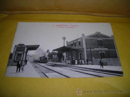 Postcards: 2.- SARDA&Ntilde;OLA - ESTACION L. ROISIN FOTG. 14X9 CM.