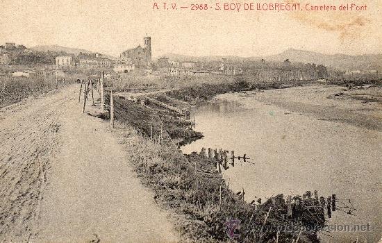Postales: sant boy de llobregat. atv 2988 carretera del pont