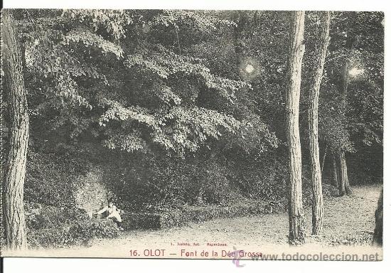 Postales: OLOT N&ordm; 16 FONT DE LA D&Egrave;U GROSSA / FOTO L. ROISIN / SIN FRANQUEAR