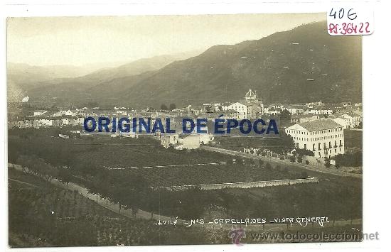 Postcards: (PS-36422)POSTAL FOTOGRAFICA DE CAPELLADES-VISTA GENERAL