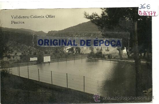 Postcards: (PS-36474)POSTAL FOTOGRAFICA DE VALLDENEU-COLONIA OLLER-PISCINA