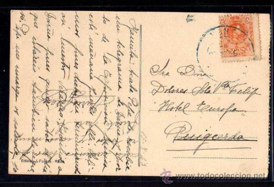 Postales: Ribas. Plaza del Hotel Prats. - Foto 2