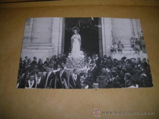 Postcards: VILLANUEVA Y GELTRU - PROCESION SALIENDO DE LA IGLESIA POSTAL FOTOGRAFICA  14X9 CM. 1923