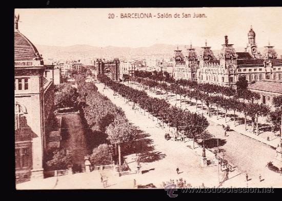 Postkarten: POSTAL ANTIGUA DE BARCELONA - SAL&Oacute;N DE SAN JUAN