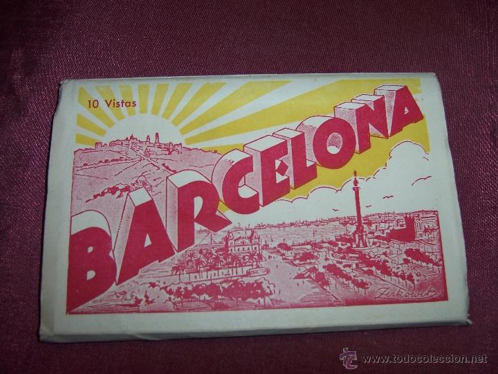 Postales: BARCELONA. Librillo de 10 postales. Ediciones ZERKOWITZ - Foto 1