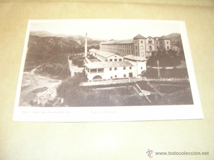 Postcards: sant joan de les abadesses -4 fabrica espona fotgr. guilera 14x9 cm.