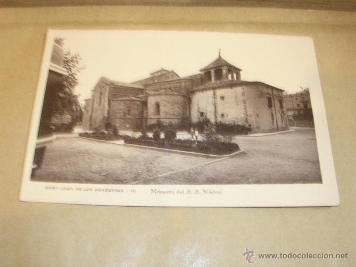 Postcards: sant joan de les abadesses - 10 MONASTIR DE S.S. MISTERI  - fotgr. guilera 14x9 cm.