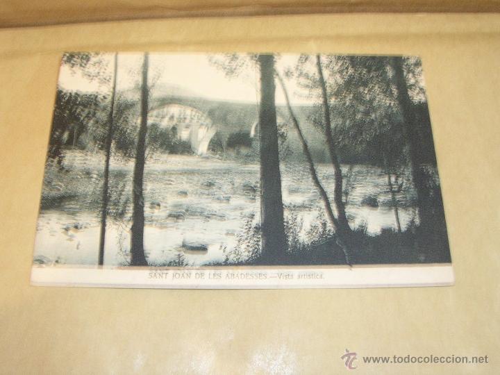 Postcards: SANT JOAN DE LES ABADESSES - VISTA ARTISTICA .HUECOGRAB. MUMBRU .14X9 CM.